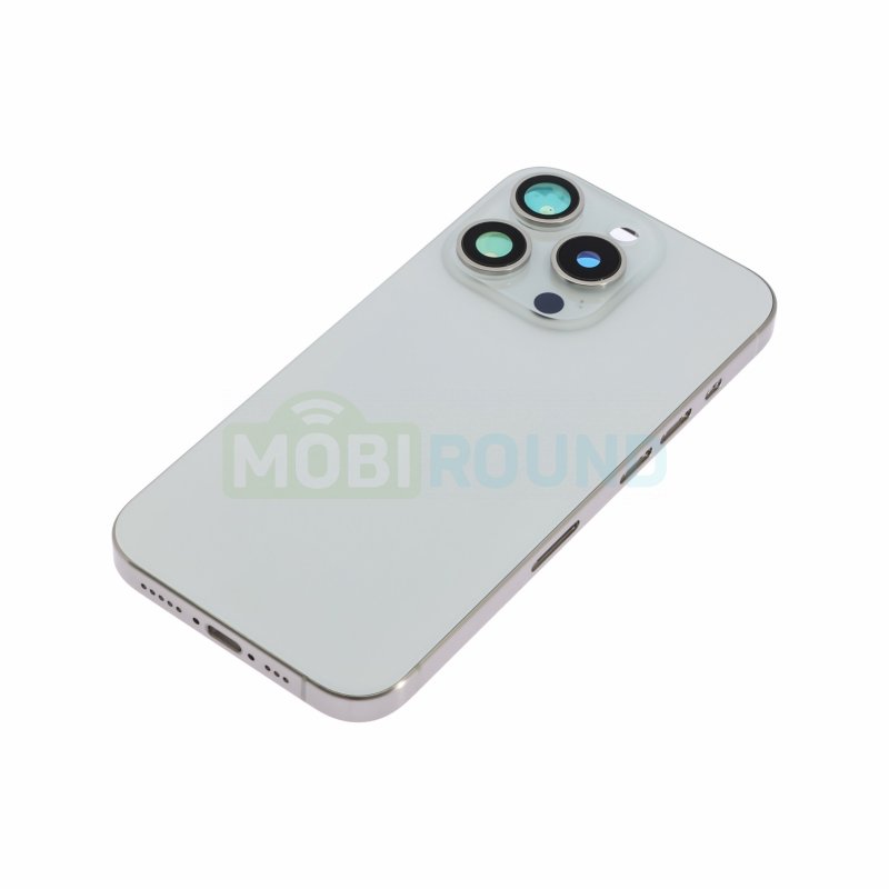 Корпус для Apple iPhone 15 Pro, белый, AAA