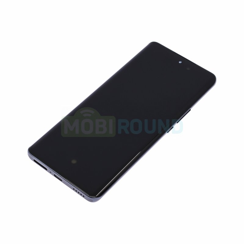 Дисплей для Honor X9b 5G (в сборе с тачскрином) в рамке, черный, 100%