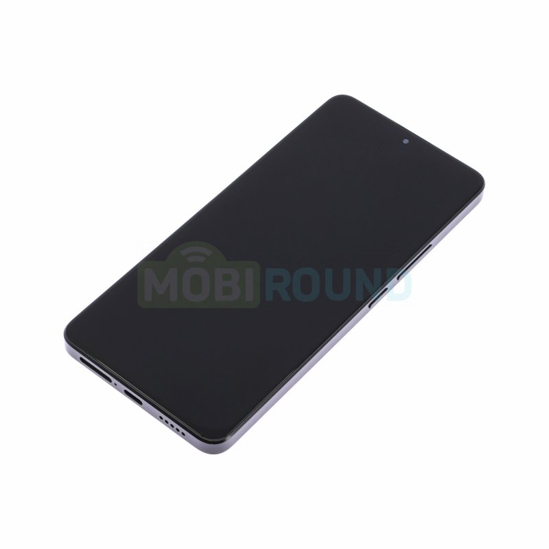 Дисплей для Xiaomi Redmi Note 13 Pro 5G / POCO X6 5G (в сборе с тачскрином) в рамке, черный, 100%