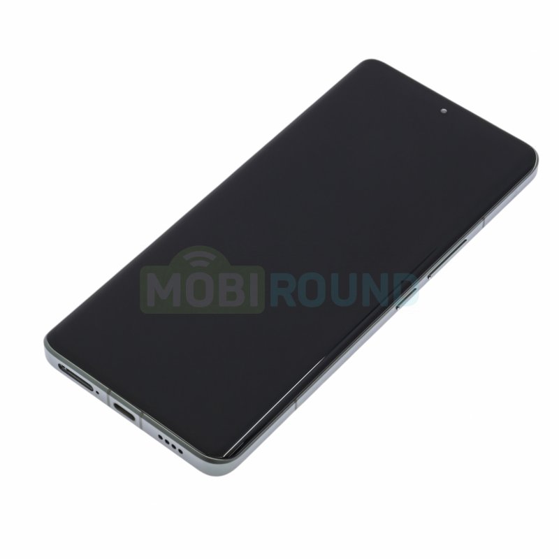 Дисплей для Xiaomi 13 Ultra (в сборе с тачскрином) в рамке, зеленый, AAA