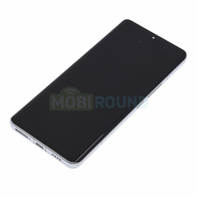 Дисплей для Xiaomi 13 Ultra (в сборе с тачскрином) в рамке, белый, AAA