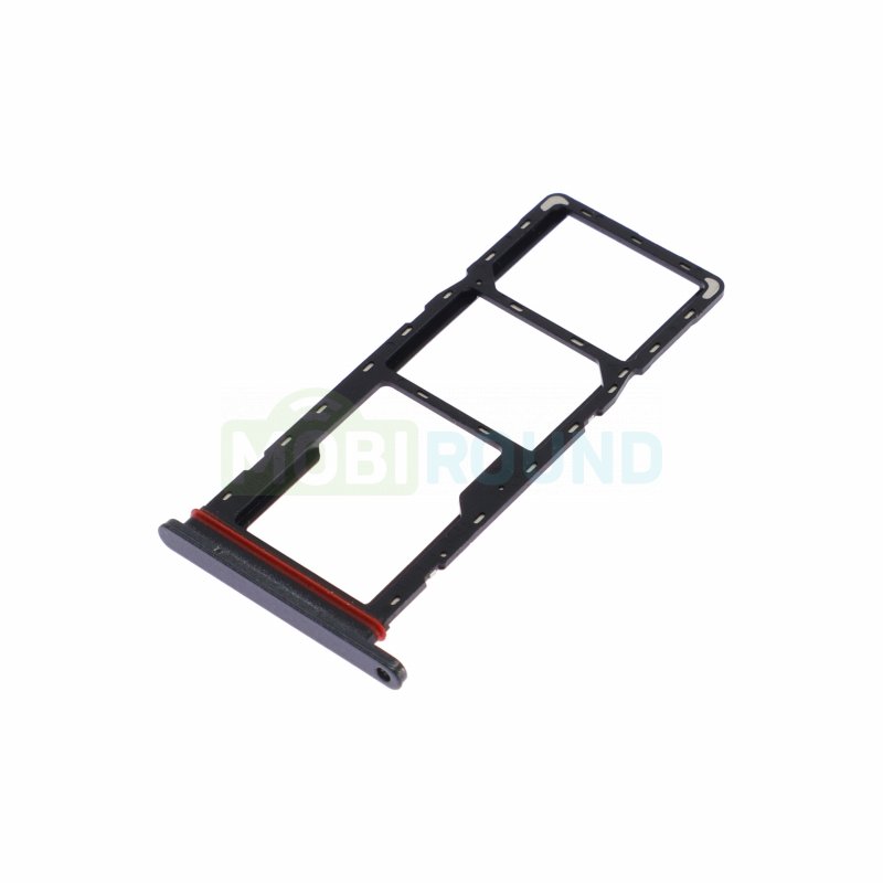 Держатель сим карты (SIM) для Tecno Spark 30C 4G, черный