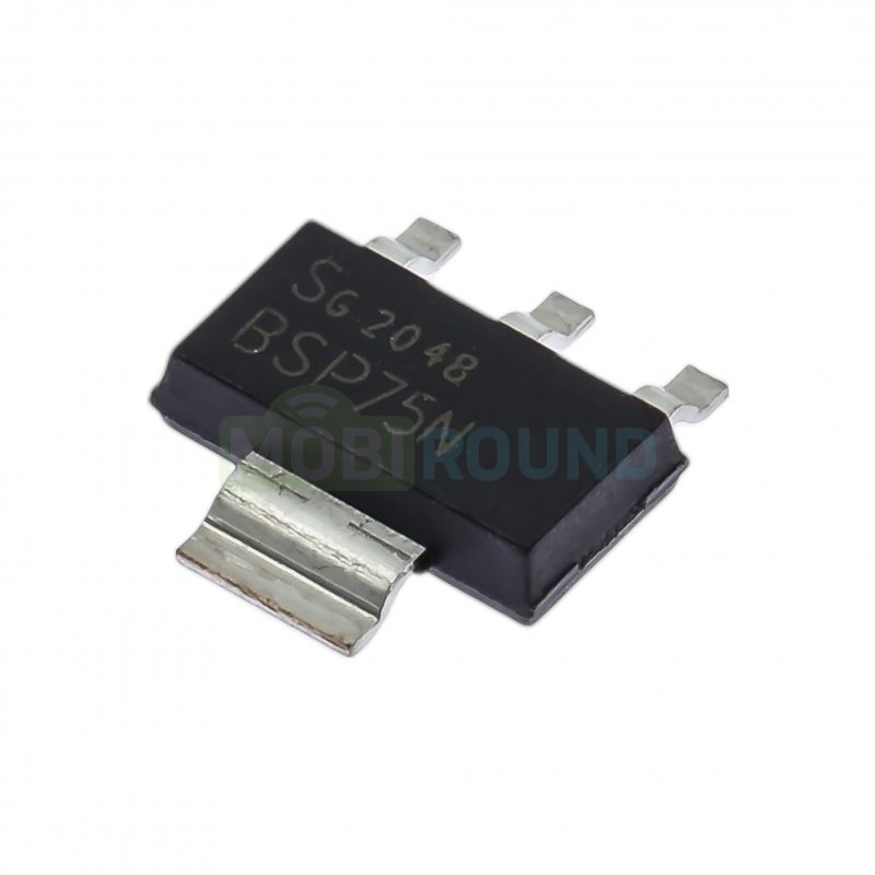 Полевой транзистор INFINEON N-MOSFET 60 В/0.7 А (BSP75NHUMA1 (SOT-223))