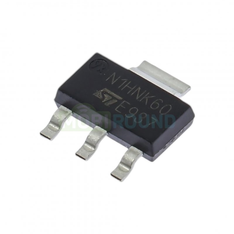Полевой транзистор STM N-MOSFET 600 В/0.4 А (STN1HNK60 (SOT-223))