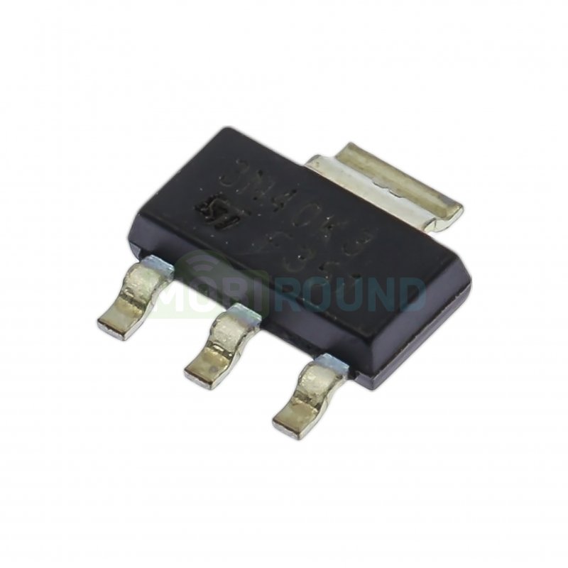 Полевой транзистор STM N-MOSFET 400 В/1.8 А (STN3N40K3 (SOT-223))