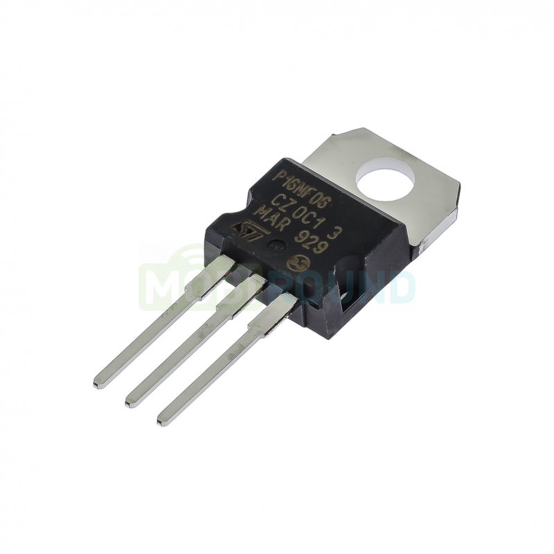 Полевой транзистор STM N-MOSFET 60 В/16 А (STP16NF06 (TO-220AB))
