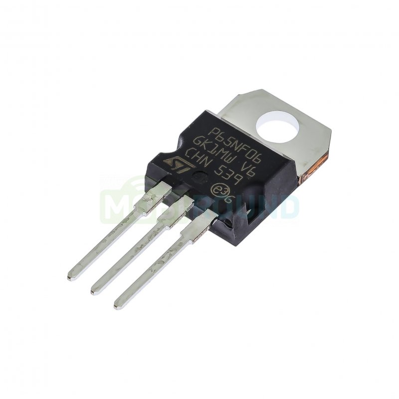 Полевой транзистор STM N-MOSFET 60 В/60 А (STP65NF06 (TO-220AB))