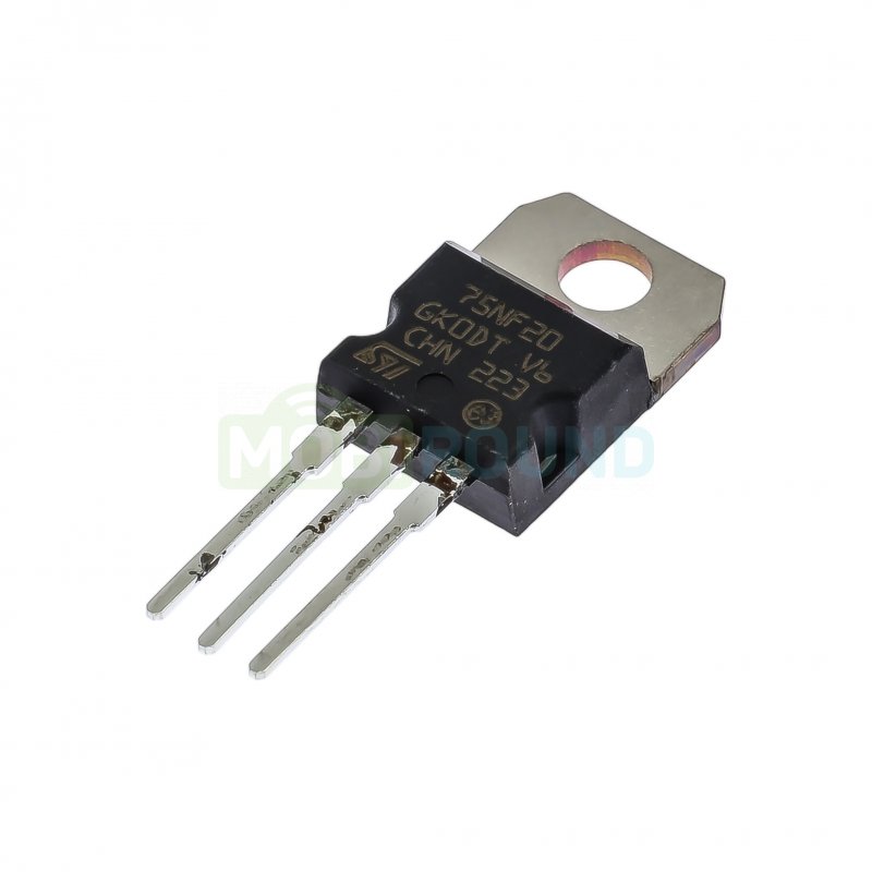Полевой транзистор STM N-MOSFET 200 В/75 А (STP75NF20 (TO-220AB))