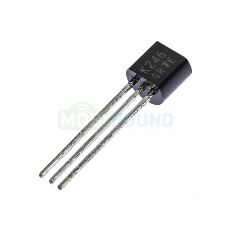 Полевой транзистор TOSHIBA N-JFET 50 В/6.5 мА (2SK246-GR (TO-92))