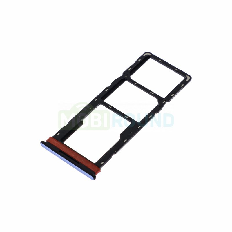 Держатель сим карты (SIM) для Infinix HOT 40i 4G / Tecno Spark 10C, голубой