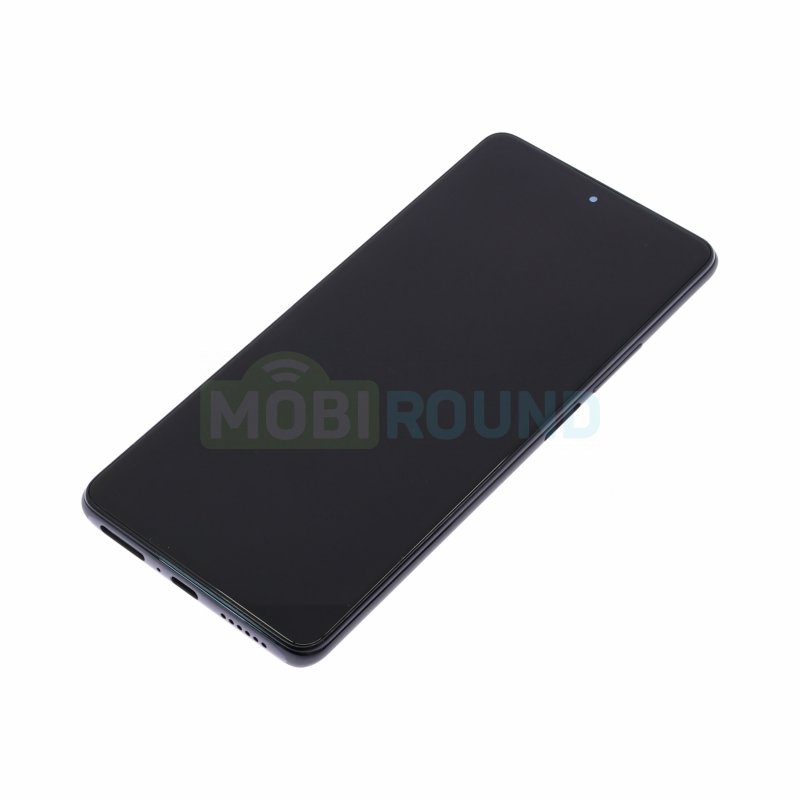 Дисплей для Xiaomi 11T / 11T Pro (в сборе с тачскрином) в рамке, черный, AAA