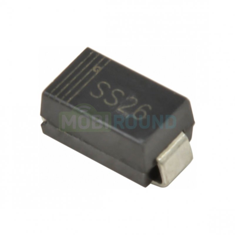 Диод Шоттки SMD MIC 60 В/2 А (SS26 (DO-214AA))