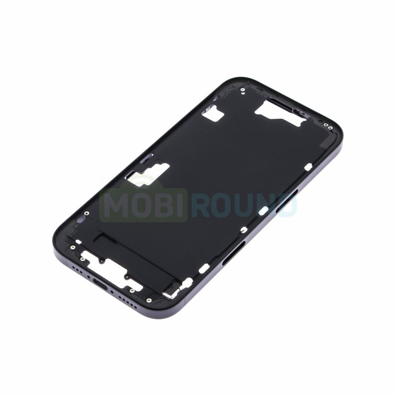 Средняя часть корпуса для Apple iPhone 16, черный