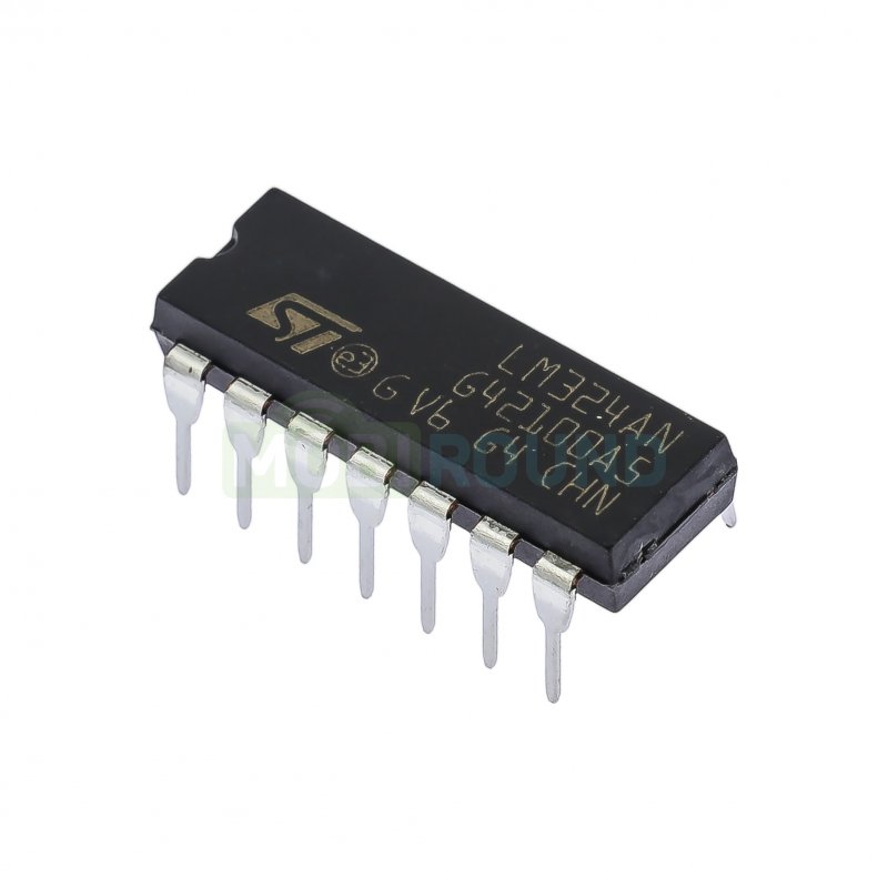 Счетверённый операционный усилитель STM (LM324AN, DIP-14)