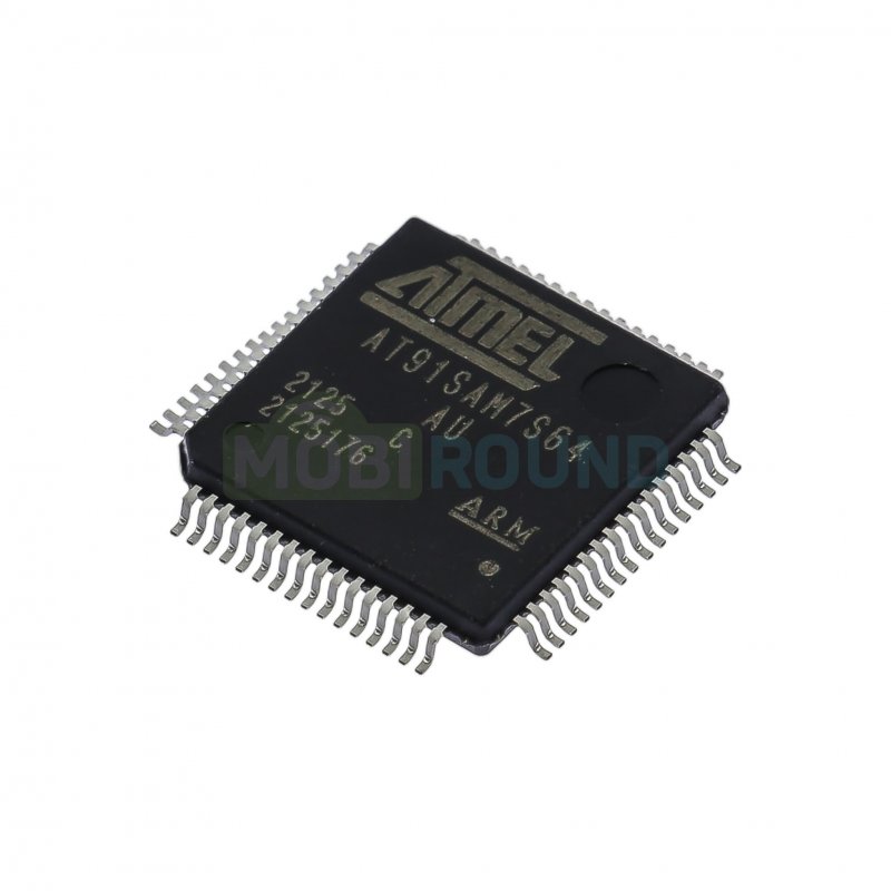 Микроконтроллер Microchip 32-бит ARM7TDMI (AT91SAM7S64C-AU, LQFP-64)