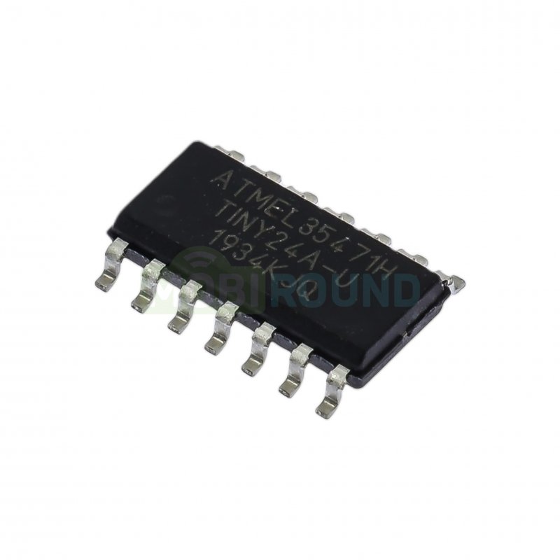 Микроконтроллер Microchip 8-бит AVR (ATtiny24A-SSU, SO-14)