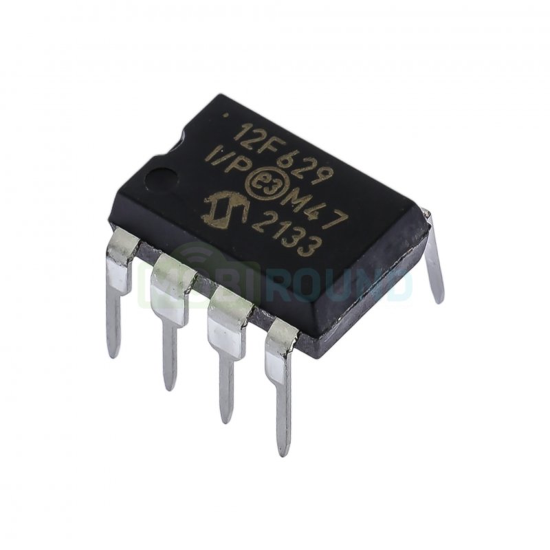 Микроконтроллер Microchip 8-бит (PIC12F629-I/P, DIP-8)