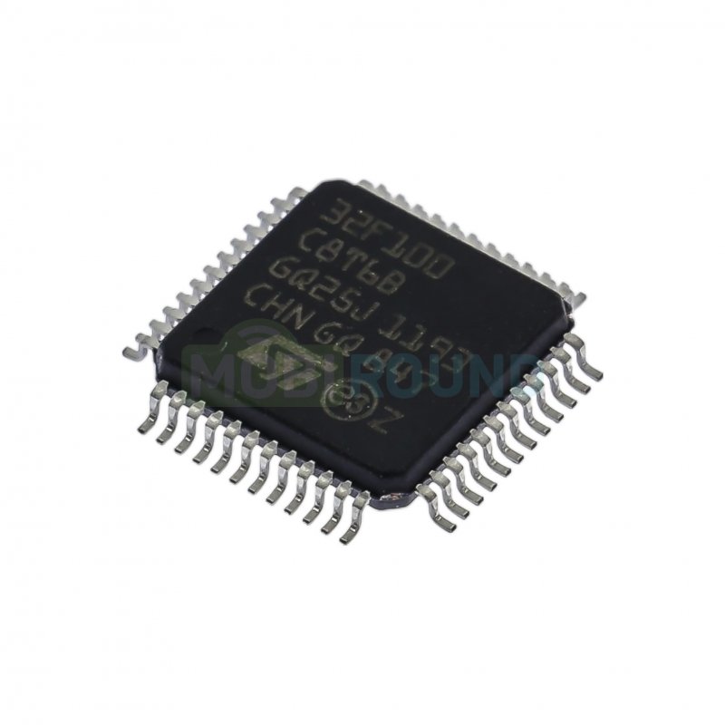 Микроконтроллер STM 32-бит ARM Cortex M3 (STM32F100C8T6B, LQFP-48)