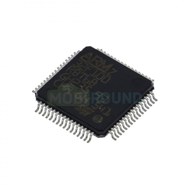 Микроконтроллер STM 32-бит ARM Cortex M3 (STM32F100RBT6B, LQFP-64)