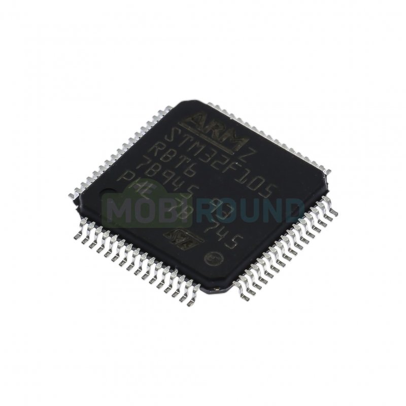 Микроконтроллер STM 32-бит ARM Cortex M3 (STM32F105RBT6, LQFP-64)