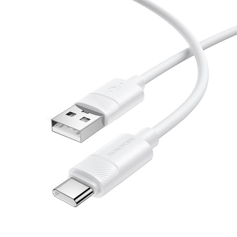 Дата-кабель Borofone BX123 USB-Type-C, 1 м, белый