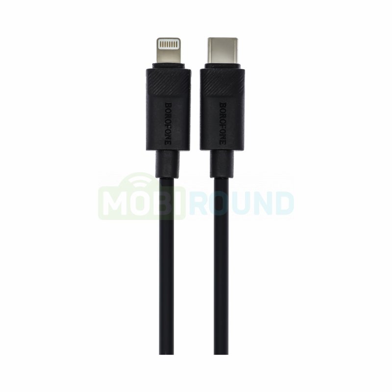 Дата-кабель Borofone BX123 Type-C-Lightning, 1 м, черный