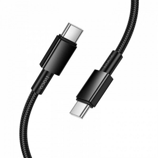 Дата-кабель Hoco X119 Type-C-Type-C, 1 м, черный