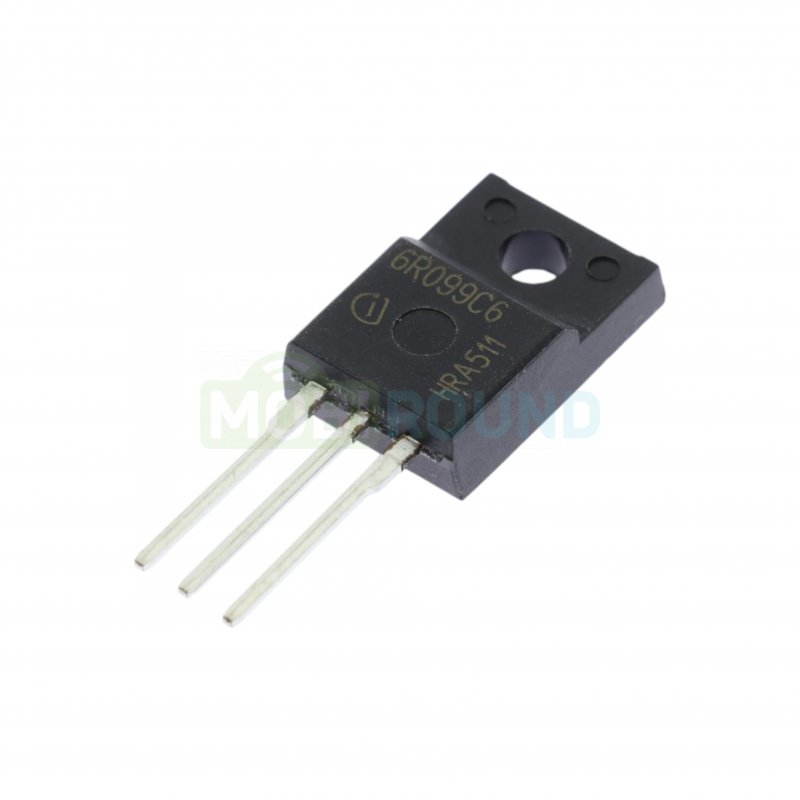 Полевой транзистор INFINEON N-MOSFET 650 В/37.9 А (IPA60R099C6 (TO-220FP)/6R099C6)