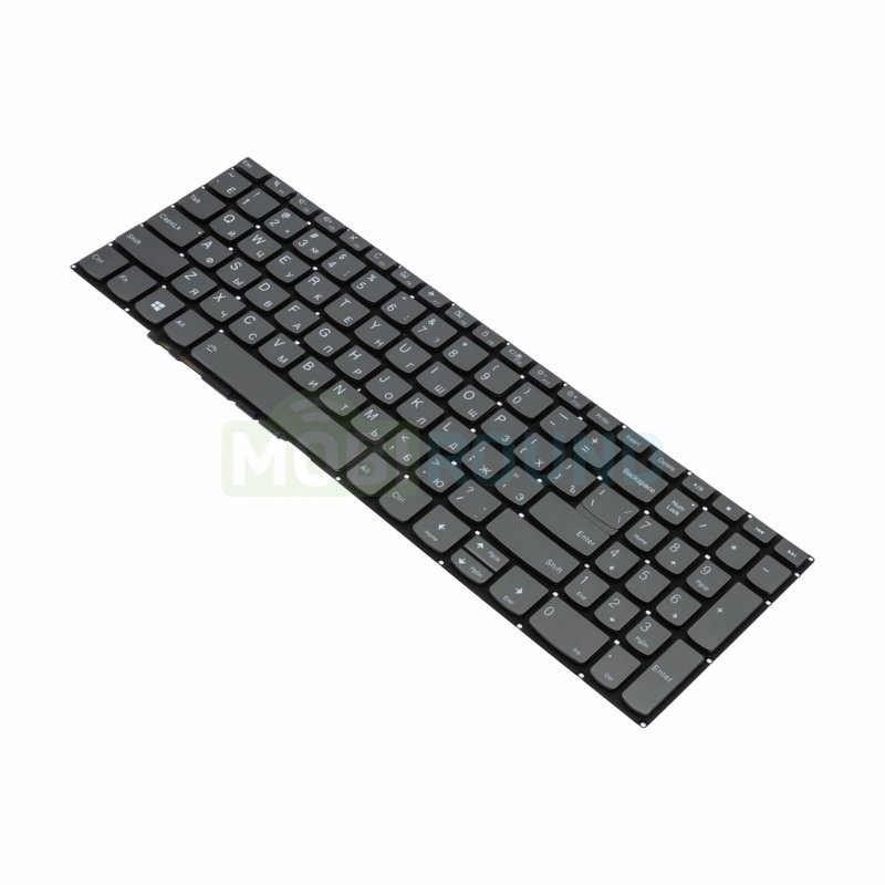 Клавиатура для ноутбука Lenovo IdeaPad 3-15ARE05 / IdeaPad 3-15IML05 / IdeaPad 3-15IIL05 и др. (с подсветкой) серый