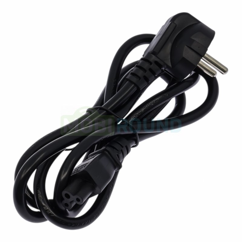 Кабель сетевой (силовой) CEE 7/7-IEC-C12 (евровилка, угловой) (16 A, 3x1 мм²) Длина: 1.5 м
