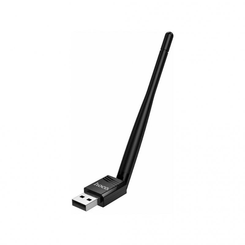 Адаптер беспроводной USB-Wi-Fi Hoco HI37 (2.4 ГГц) черный