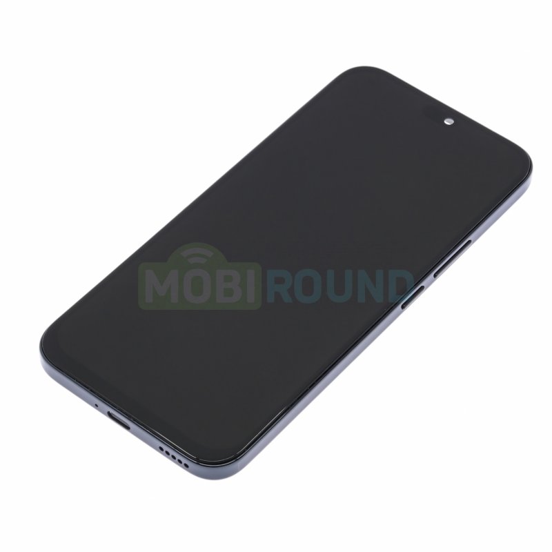 Дисплей для Honor X8c 4G (в сборе с тачскрином) в рамке, черный, AA