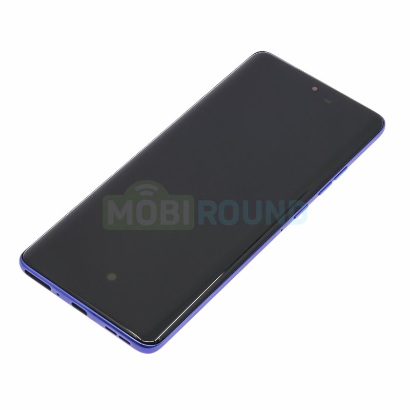 Дисплей для Motorola Moto Edge 60 Pro 5G (в сборе с тачскрином) в рамке, синий, AAA