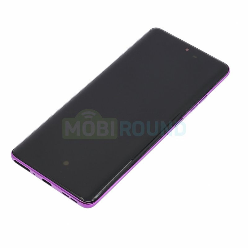 Дисплей для Motorola Moto Edge 60 Pro 5G (в сборе с тачскрином) в рамке, фиолетовый, AAA