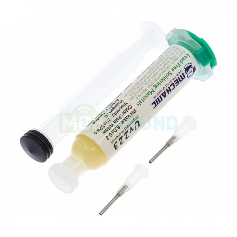 Флюс Mechanic UV-223 (10 мл) (среднеактивный/безотмывочный)