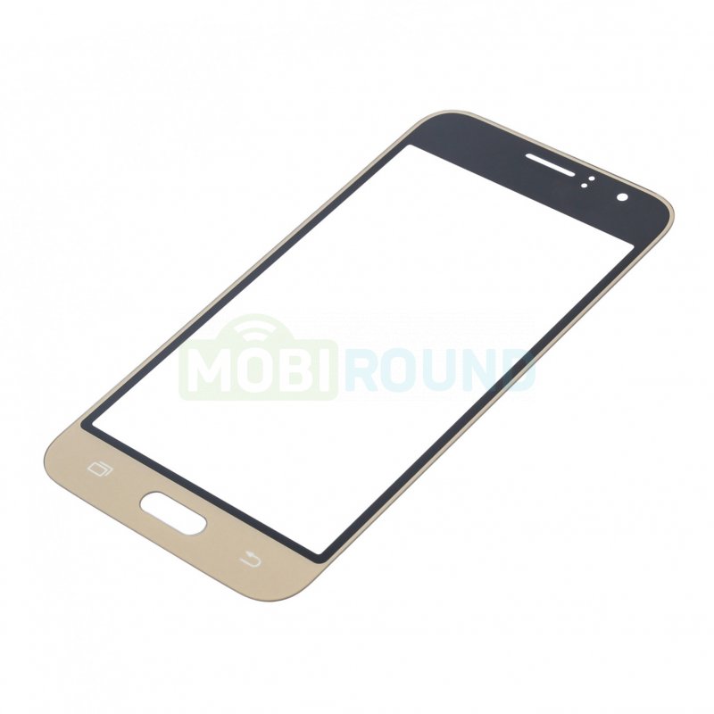 Стекло модуля для Samsung J120 Galaxy J1 (2016) золото, AA