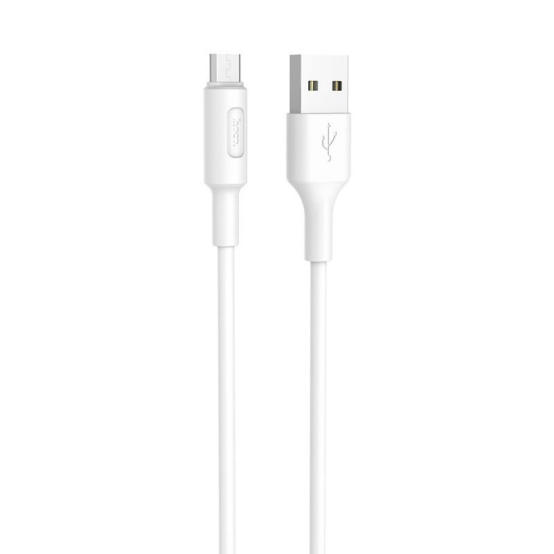 Дата-кабель Hoco X25 USB-MicroUSB, 1 м, белый