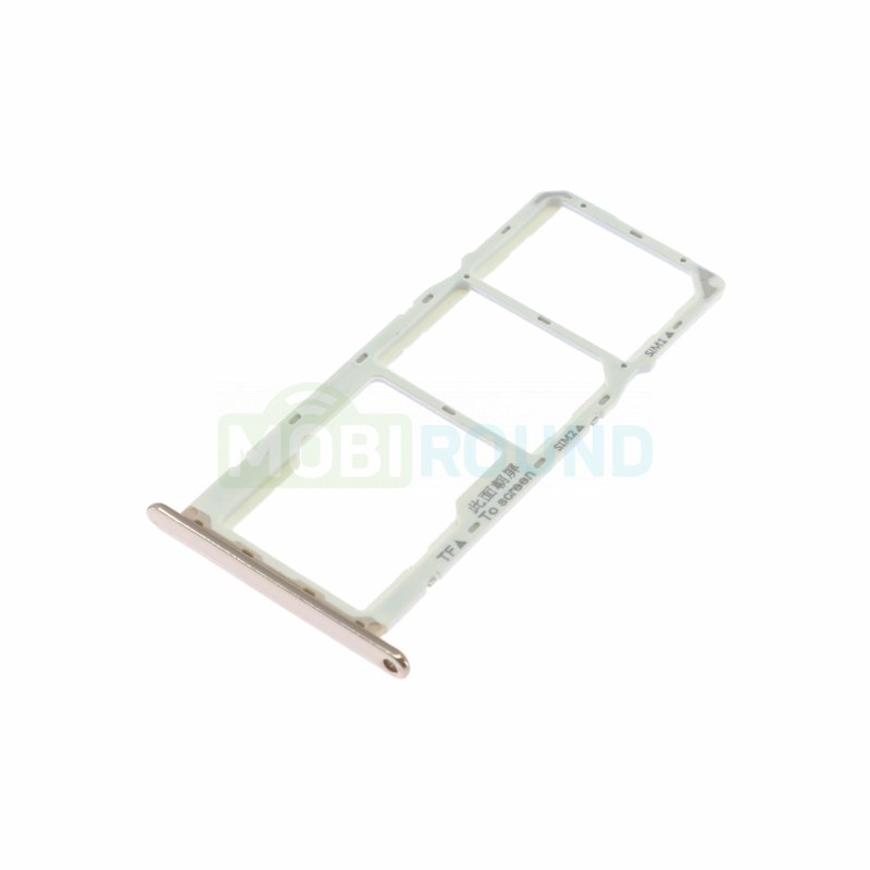 Держатель сим карты (SIM) для Huawei Honor 7C 4G (AUM-L41) Y6 (2018) 4G (ATU-L11) Y6 Prime (2018) 4G (ATU-L31) золото