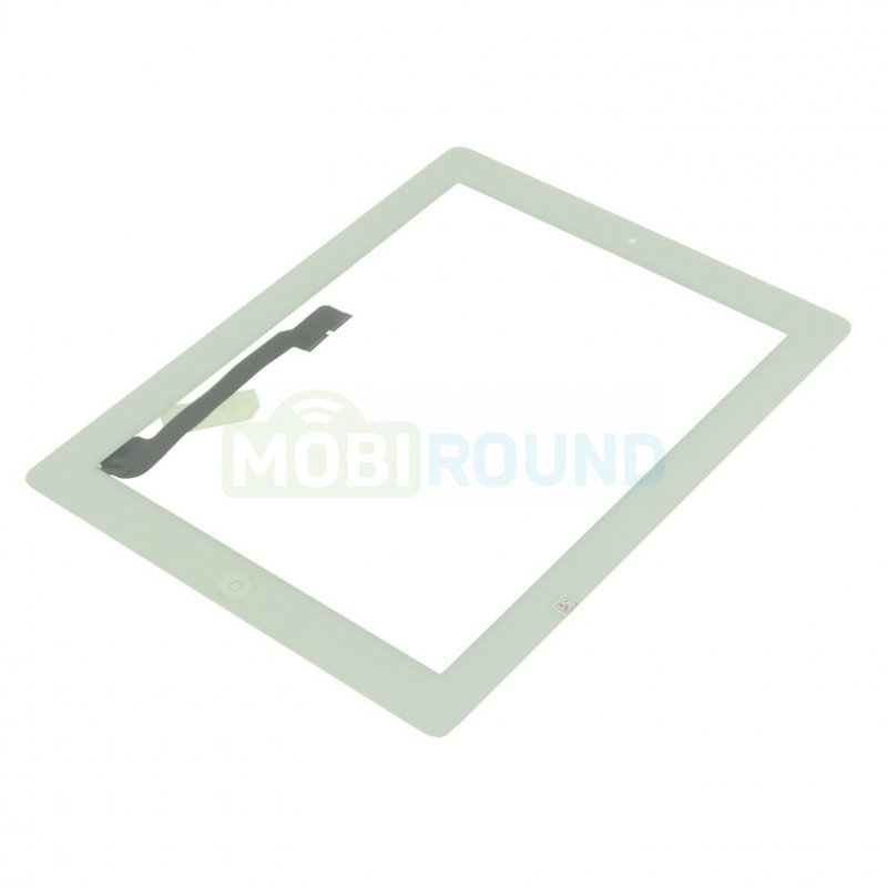 Тачскрин для Apple iPad 3 / iPad 4 + кнопка Home, белый
