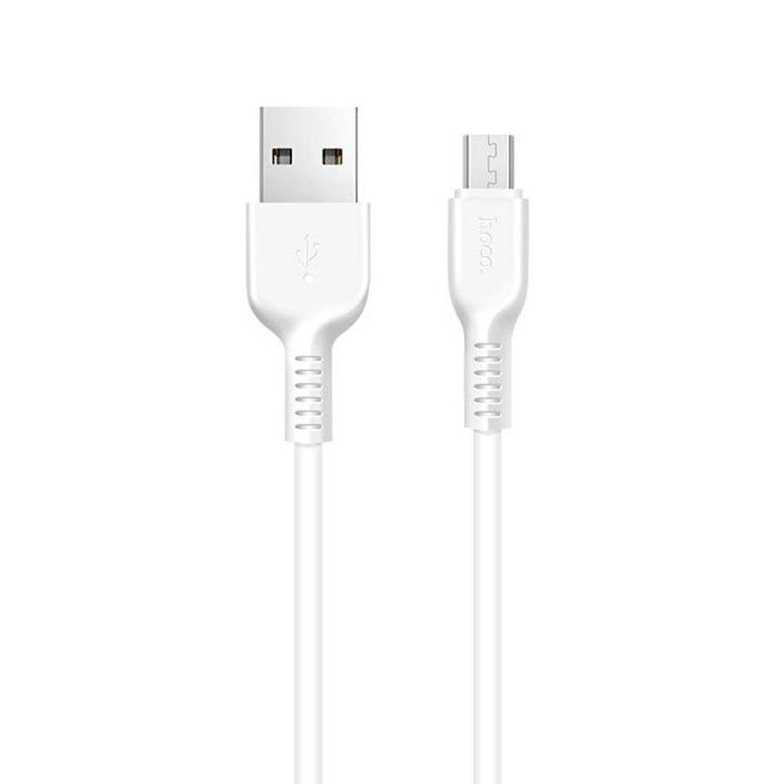 Дата-кабель Hoco X20 USB-MicroUSB (2.4 А) 3 м, белый