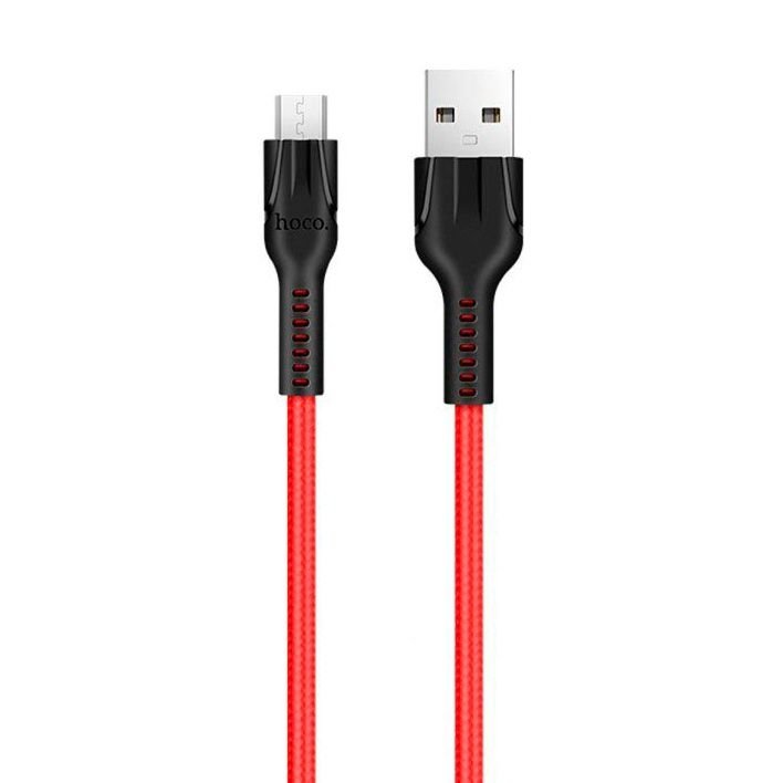 Дата-кабель Hoco U31 Benay USB-MicroUSB, 1 м, красный