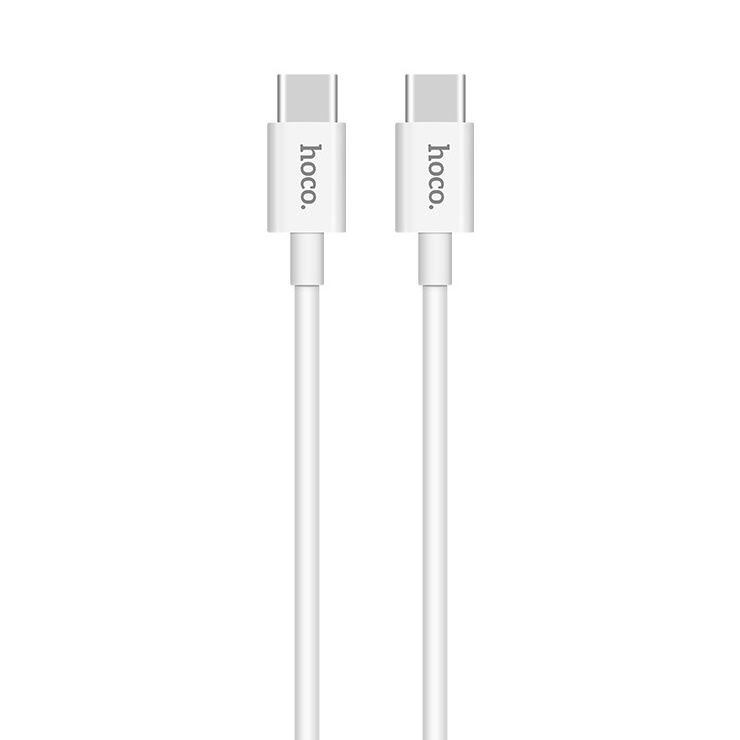 Дата-кабель Hoco X23 Type-C-Type-C, 1 м, белый