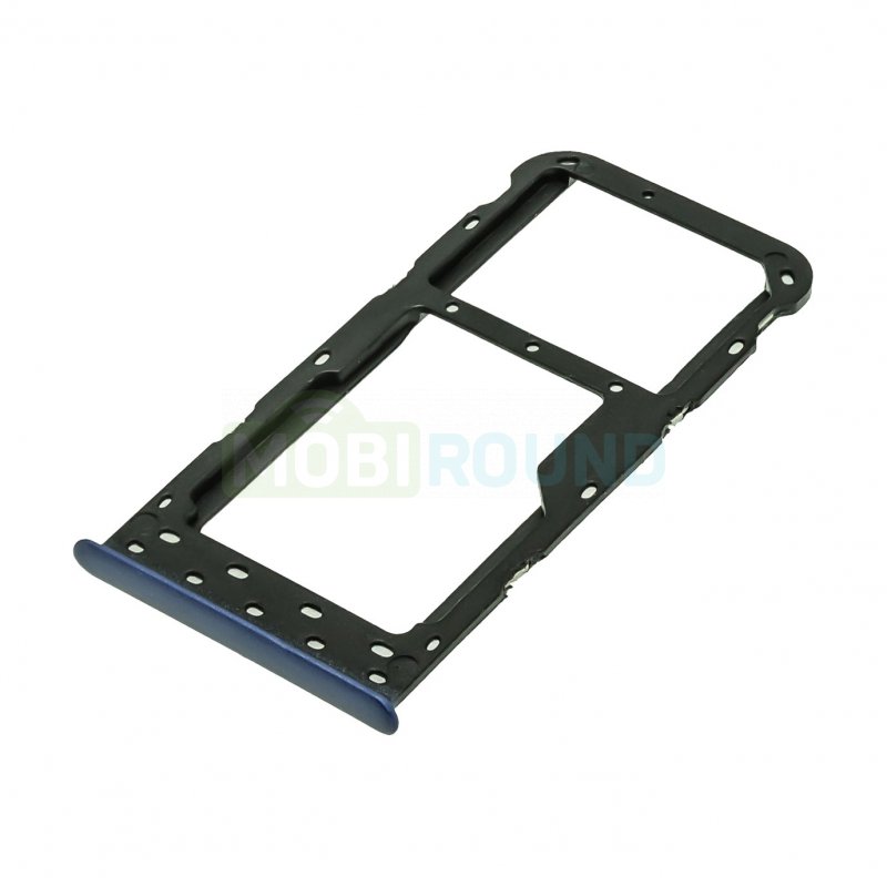 Держатель сим карты (SIM) для Huawei P Smart 4G (FIG-LX1) синий