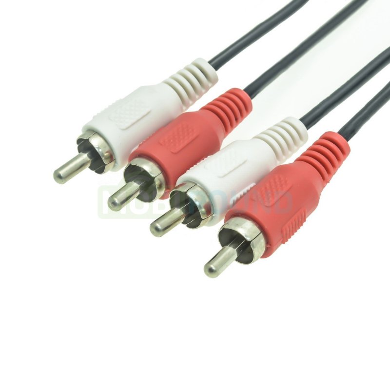 Кабель 2RCA (тюльпан)-2RCA (тюльпан) 1.2 м, черный