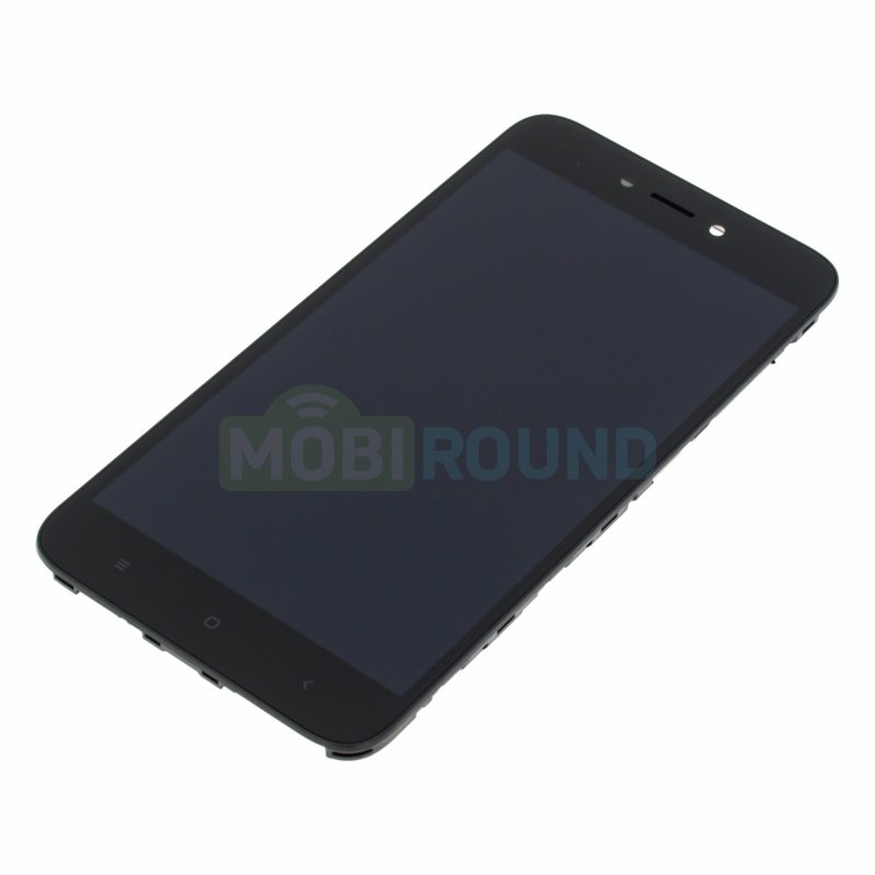 Дисплей для Xiaomi Redmi Go (в сборе с тачскрином) в рамке, черный, AAA