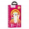 Автомобильное зарядное устройство (АЗУ) Hoco Z40 (2 USB) + кабель Type-C, 2.4 А