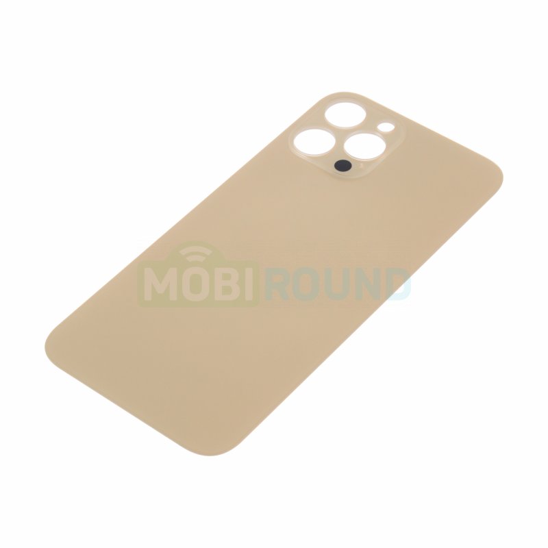Задняя крышка для Apple iPhone 12 Pro Max (с широким отверстием) золото, AA