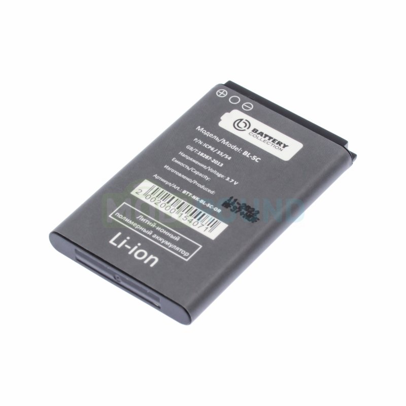 Аккумулятор Battery Collection для Nokia 100 / 101 Dual / 1100 и др. (BL-5C) 1200 мАч, AAA