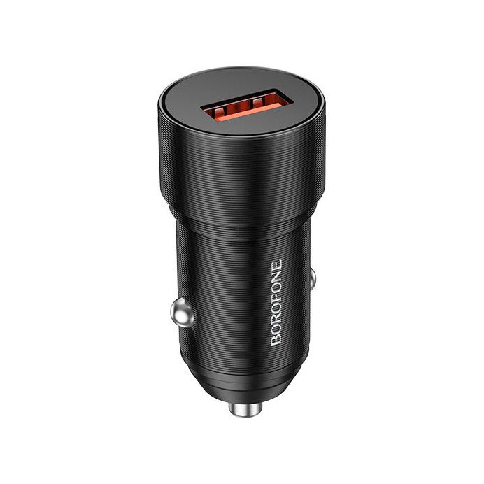 Автомобильное зарядное устройство (АЗУ) Borofone BZ19A QC 3.0 (USB) 3 A, черный