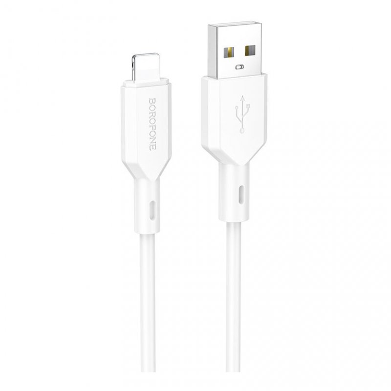 Дата-кабель Borofone BX70 USB-Lightning, 1 м, белый
